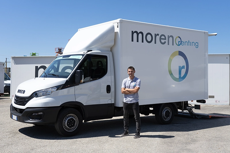 furgone con marchio moreno renting